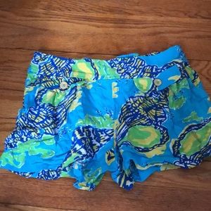 Iilly Pulitzer cotton shorts xs